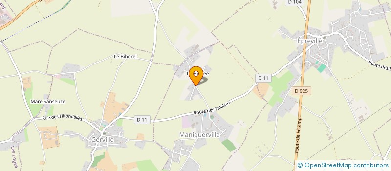 localisation de l'entreprise MONSIEUR ALAIN VARNIERE  MANIQUERVILLE