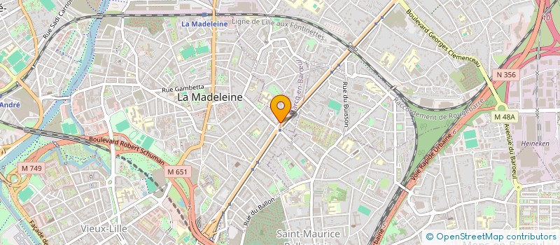 localisation de l'entreprise MONSIEUR ALAIN VASSEUR à LA MADELEINE