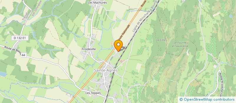 localisation de l'entreprise MONSIEUR ALAIN VAUCHER  SAINTE-AGNES