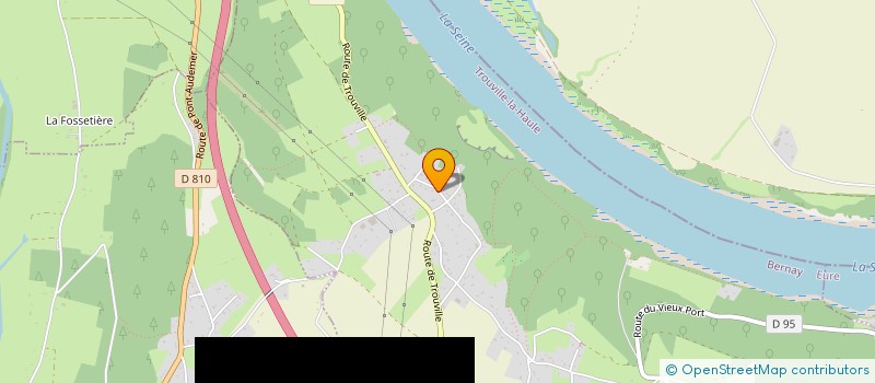 localisation de l'entreprise MONSIEUR ALAIN VAUDREY  TROUVILLE-LA-HAULE