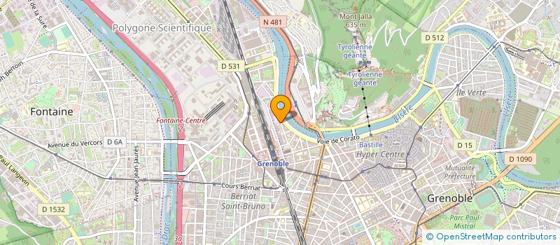 localisation de l'entreprise MONSIEUR ALAIN VAUSSENAT  GRENOBLE