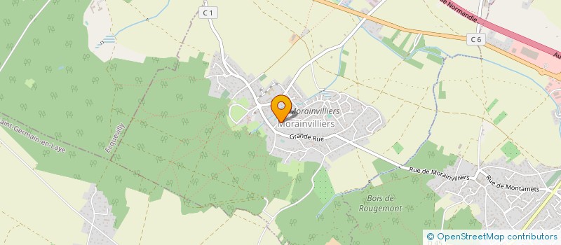 localisation de l'entreprise MONSIEUR ALAIN VENDEUVRE  MORAINVILLIERS