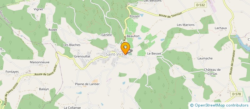localisation de l'entreprise MONSIEUR ALAIN VERCASSON à COLOMBIER-LE-VIEUX