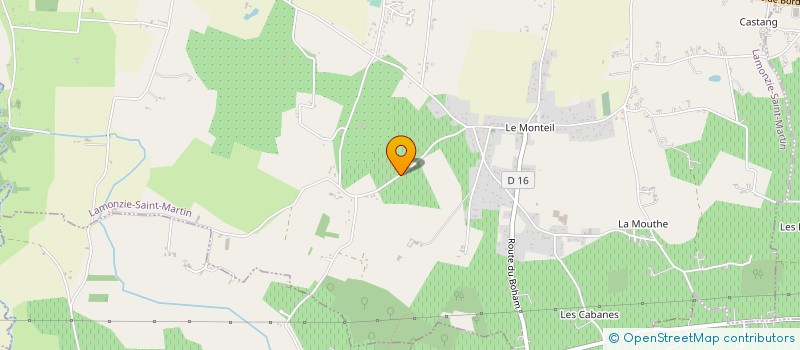 localisation de l'entreprise MONSIEUR ALAIN VERDEYROU  LAMONZIE-SAINT-MARTIN