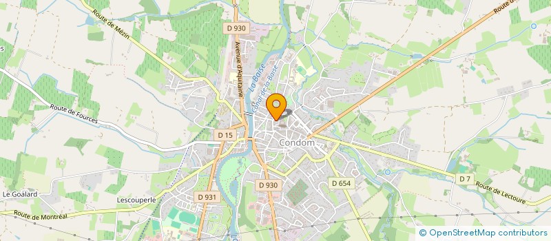 localisation de l'entreprise MONSIEUR ALAIN VERDIER  CONDOM