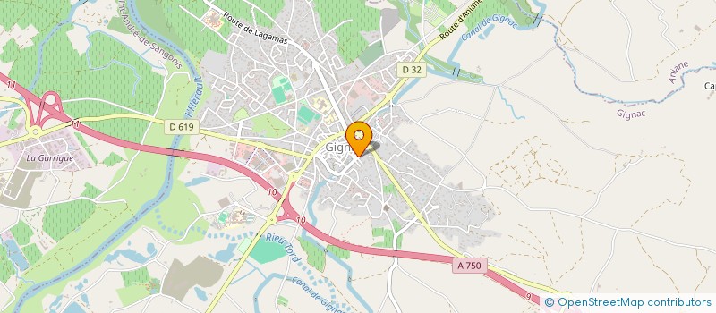 localisation de l'entreprise MONSIEUR ALAIN VERDU à GIGNAC