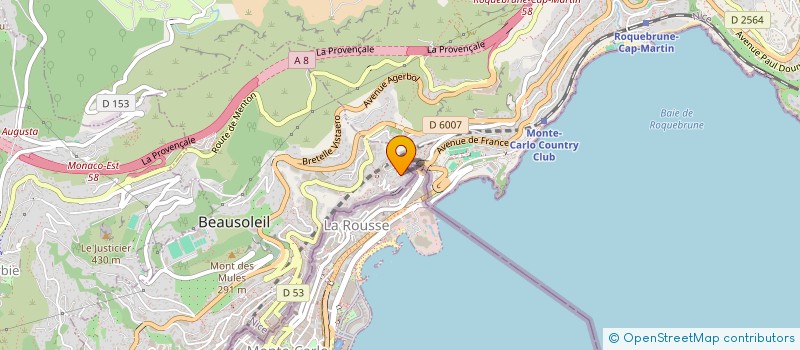 localisation de l'entreprise MONSIEUR ALAIN VERGNE  BEAUSOLEIL