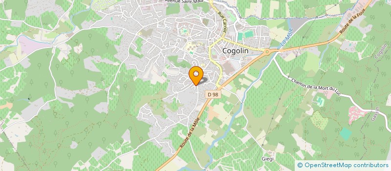 localisation de l'entreprise MONSIEUR ALAIN VERLYCK  COGOLIN