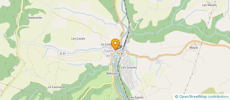 localisation de l'entreprise MONSIEUR ALAIN VERNHET  SAINT-ROME-DE-CERNON