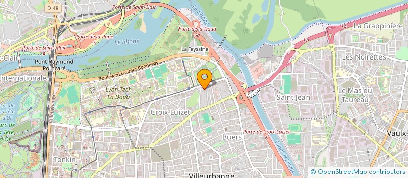 localisation de l'entreprise MONSIEUR ALAIN VERNILE à VILLEURBANNE