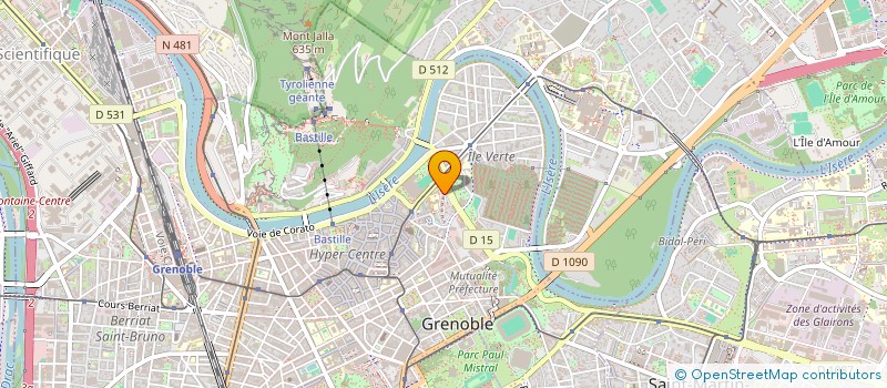 localisation de l'entreprise MONSIEUR ALAIN VERRET à GRENOBLE