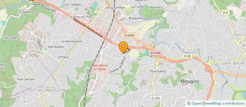 localisation de l'entreprise MONSIEUR ALAIN VERSACE  MOUGINS