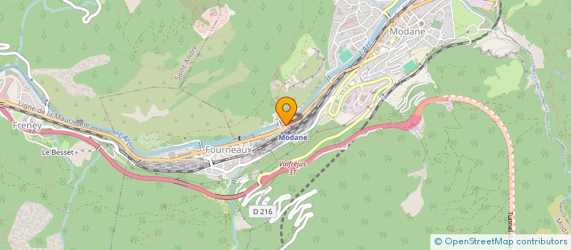 localisation de l'entreprise MONSIEUR ALAIN VERVIN à MODANE