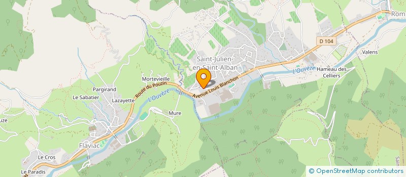 localisation de l'entreprise MONSIEUR ALAIN VIALAS à SAINT-JULIEN-EN-SAINT-ALBAN