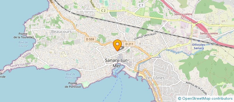 localisation de l'entreprise MONSIEUR ALAIN VIDAL à SANARY-SUR-MER