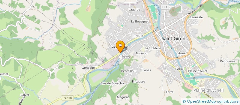 localisation de l'entreprise MONSIEUR ALAIN VIDAL à SAINT-GIRONS
