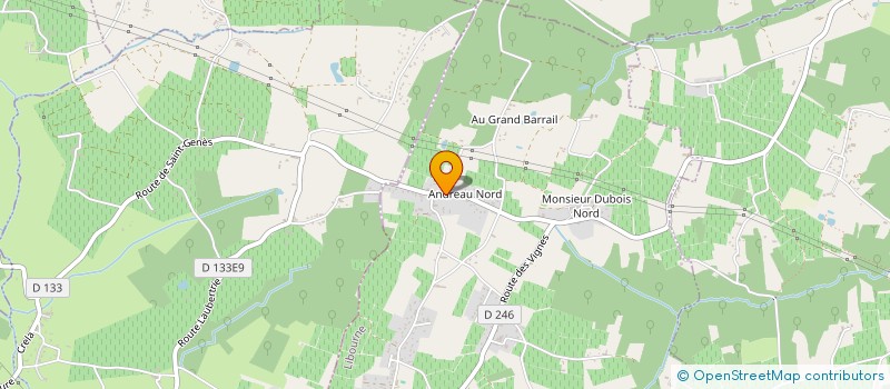 localisation de l'entreprise MONSIEUR ALAIN VIDANGE  SAINT-GENES-DE-FRONSAC