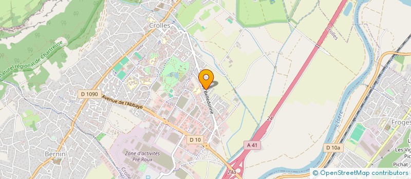 localisation de l'entreprise MONSIEUR ALAIN VIENNOIS  CROLLES