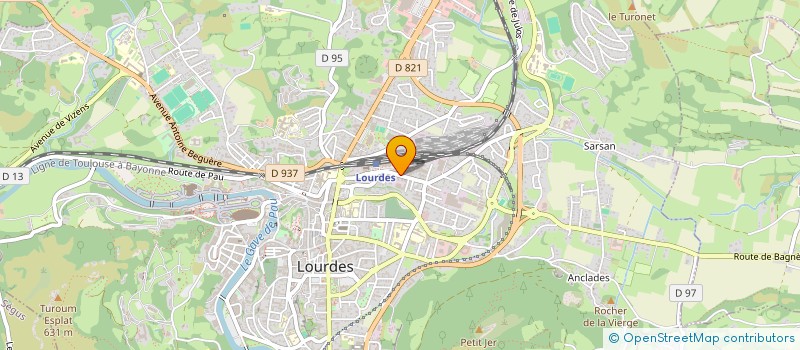 localisation de l'entreprise MONSIEUR ALAIN VIGNES-FAURE  LOURDES