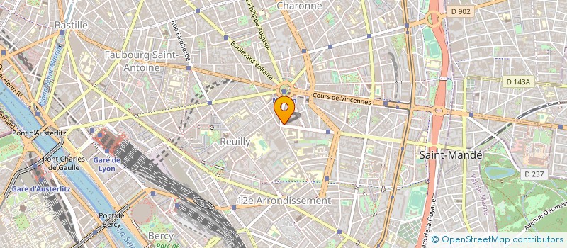 localisation de l'entreprise MONSIEUR ALAIN VILATOU à PARIS
