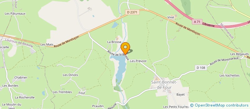 localisation de l'entreprise MONSIEUR ALAIN VILCHENON  SAINT-BONNET-DE-FOUR