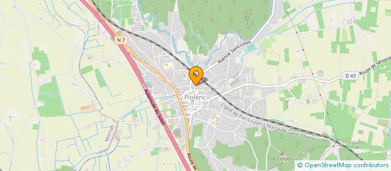 localisation de l'entreprise MONSIEUR ALAIN VINCENT  PIOLENC