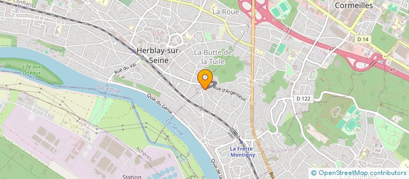 localisation de l'entreprise MONSIEUR ALAIN VINTEL  LA FRETTE-SUR-SEINE