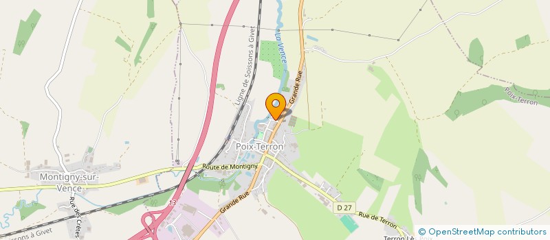 localisation de l'entreprise MONSIEUR ALAIN VIOT  POIX-TERRON