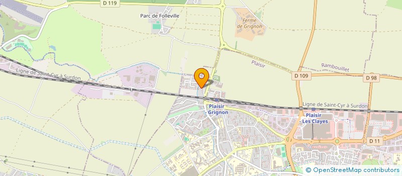 localisation de l'entreprise MONSIEUR ALAIN VIRTOS à PLAISIR