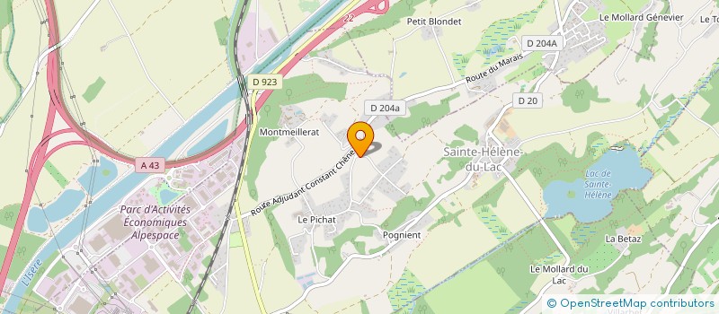 localisation de l'entreprise MONSIEUR ALAIN VITALE  SAINTE-HELENE-DU-LAC