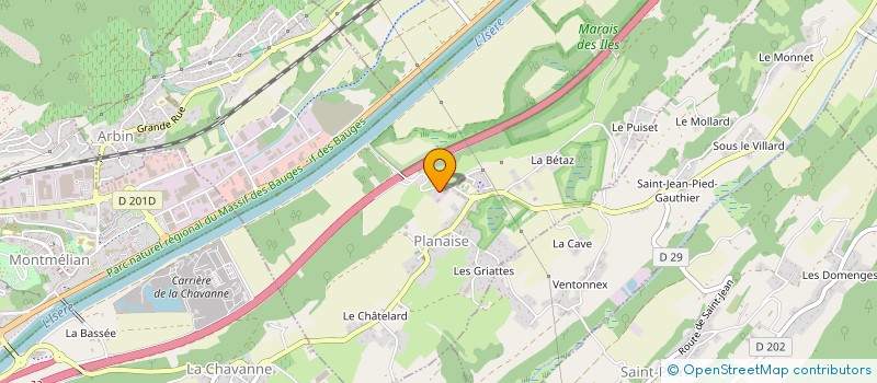 localisation de l'entreprise MONSIEUR ALAIN VITTON-MEA  MONTMELIAN