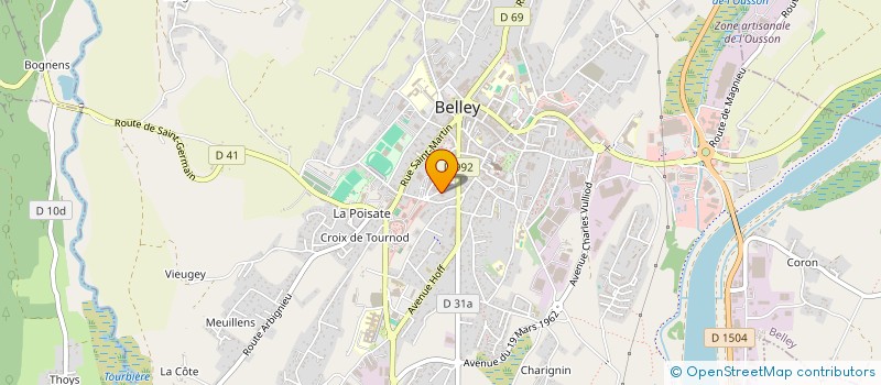 localisation de l'entreprise MONSIEUR ALAIN VOLLAIRE à BELLEY
