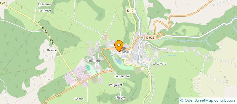 localisation de l'entreprise MONSIEUR ALAIN VOLLAND à CAYLUS