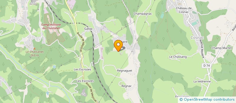 localisation de l'entreprise MONSIEUR ALAIN VOUDON  COSNAC