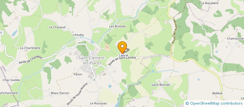 localisation de l'entreprise MONSIEUR ALAIN VOUTE  SAINT-CLEMENT-LES-PLACES