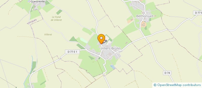 localisation de l'entreprise MONSIEUR ALAIN WACHEUX  VILLERS-BRULIN