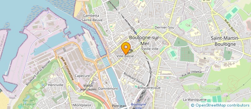 localisation de l'entreprise MONSIEUR ALAIN WAGNER  BOULOGNE-SUR-MER