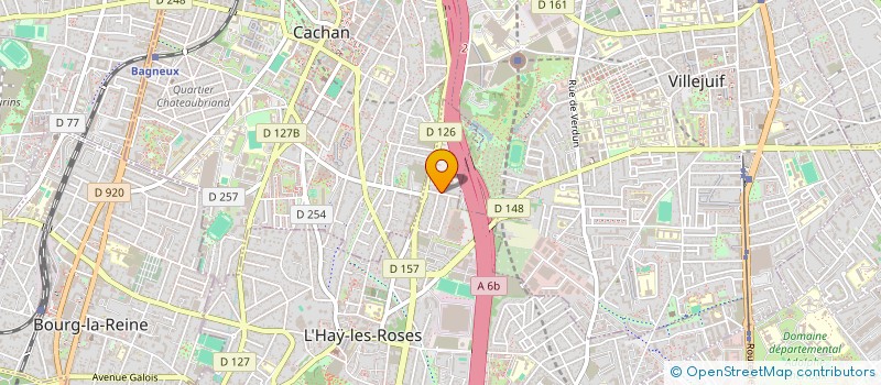 localisation de l'entreprise MONSIEUR ALAIN WAGUET  L'HAY-LES-ROSES