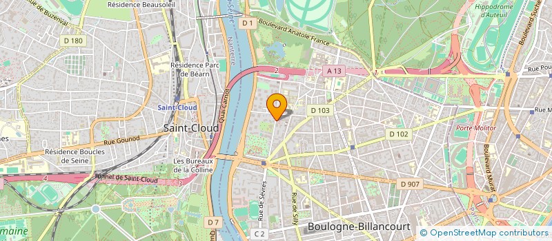 localisation de l'entreprise MONSIEUR ALAIN WAMBERGUE à BOULOGNE-BILLANCOURT