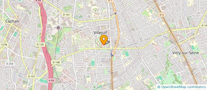 localisation de l'entreprise MONSIEUR ALAIN WEBER  VILLEJUIF