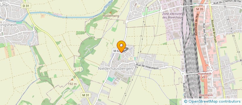 localisation de l'entreprise MONSIEUR ALAIN WEISS  NIEDERHAUSBERGEN