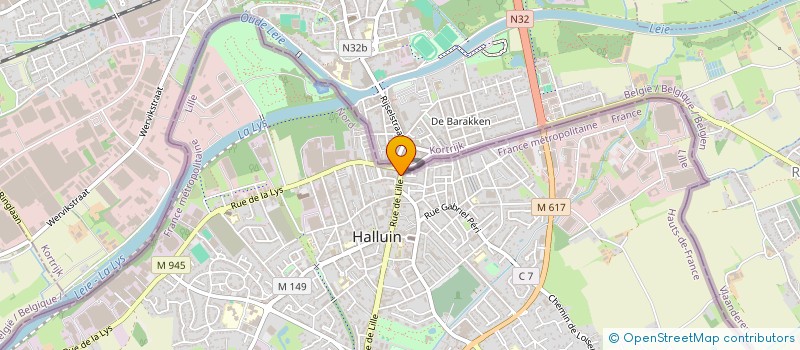 localisation de l'entreprise MONSIEUR ALAIN WUILLOT  HALLUIN