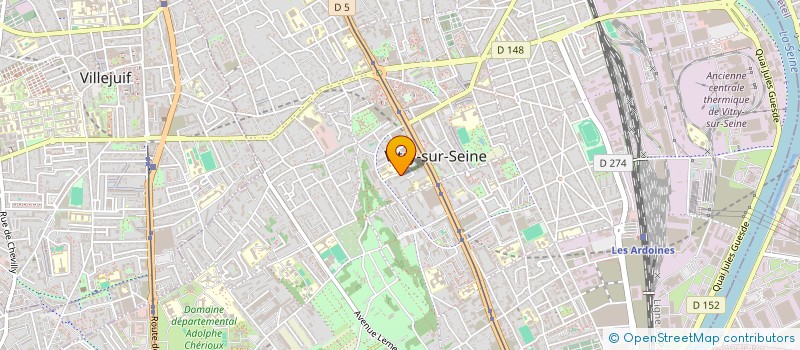 localisation de l'entreprise MONSIEUR ALAIN YOSSA à VITRY-SUR-SEINE
