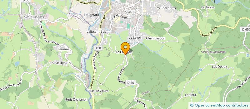 localisation de l'entreprise MONSIEUR ALAIN YVANES  COURS