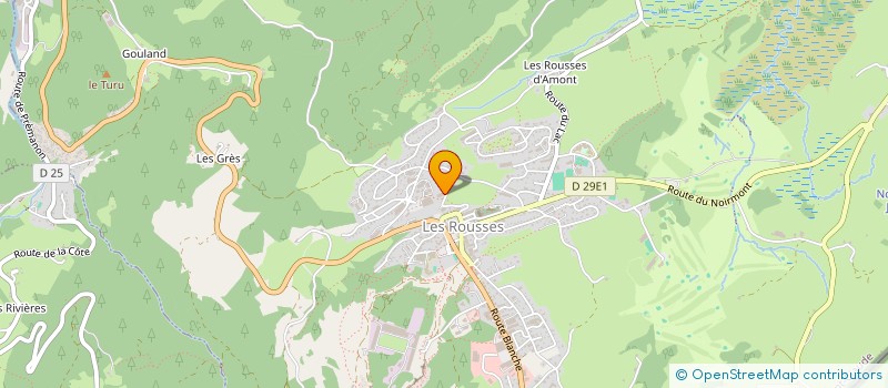 localisation de l'entreprise MONSIEUR ALAIN ZEN  LES ROUSSES