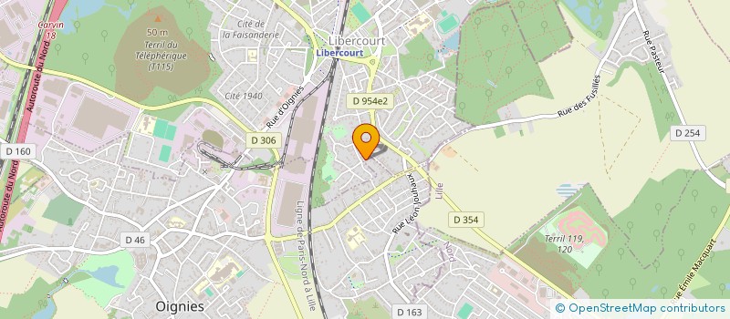 localisation de l'entreprise MONSIEUR ALAIN ZIETY  LIBERCOURT