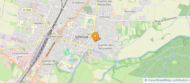 localisation de l'entreprise MONSIEUR ALAIN ZOBLER  SELESTAT