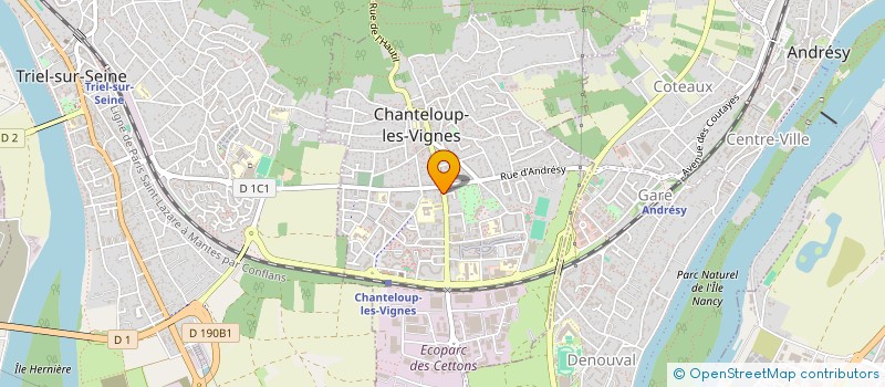 localisation de l'entreprise MONSIEUR ALAINEDDINE RIAHI  CHANTELOUP-LES-VIGNES