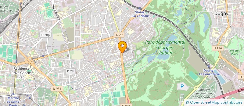 localisation de l'entreprise MONSIEUR ALAM MD JAHANGIR à STAINS