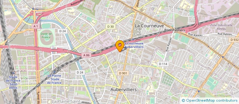 localisation de l'entreprise MONSIEUR ALAM MONJU à LA COURNEUVE